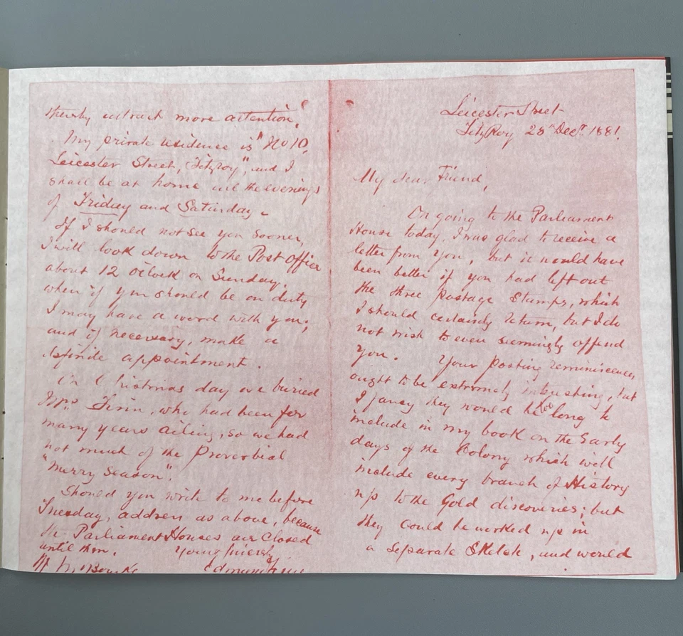 1972 Australia booklet with a ‘Pioneer stamp series’ set of 7 stamps - MNH - Image 4 of 4