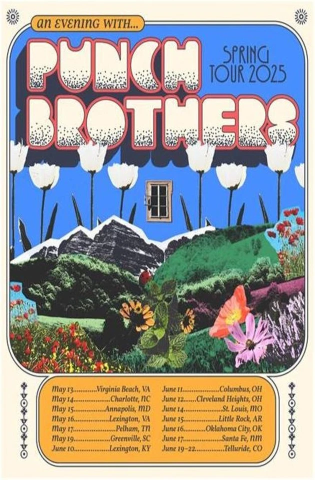 Punch Brothers Poster Spring 2025 Tour - Wall Decor - Image 2 of 4