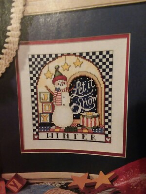 Winter Joys Part #4 Country Seasons OOP Cross Stitch Magazine  Pattern (Q)