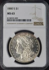 1880-S Morgan Silver Dollar - NGC MS63 Toned - ✪COINGIANTS✪