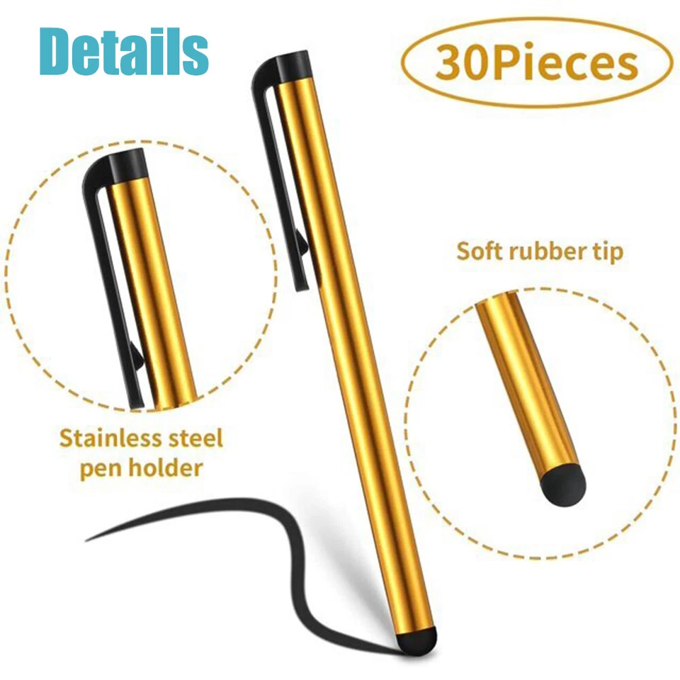 Capacitive Stylus Pen For Touch Screen Apple iPad Pro Air Mini Samsung Tablet - Image 3 of 4
