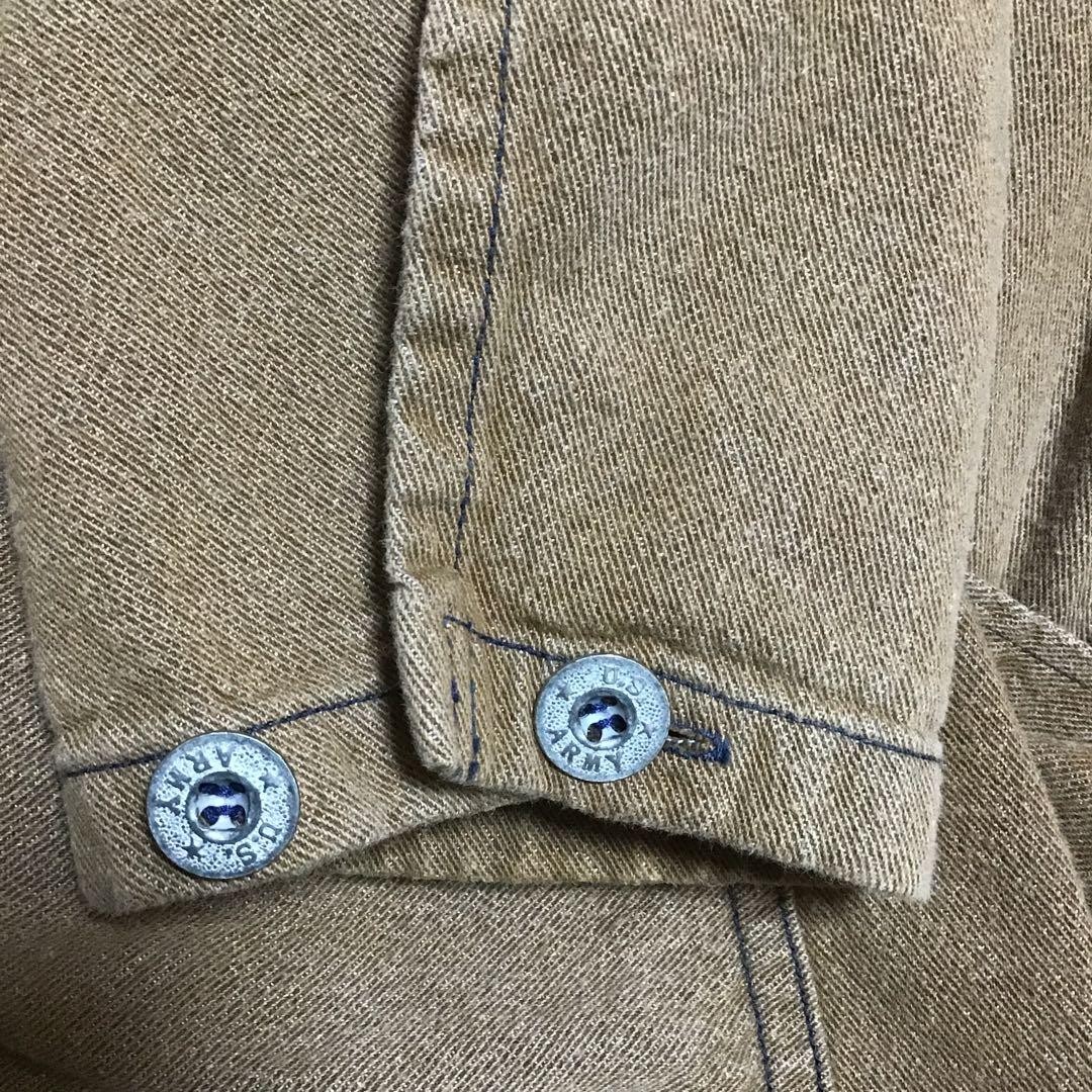 Buzz Rickson's Coverall Pullover Moleskin Brown M - image 16