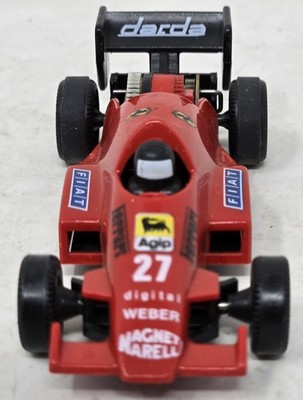 Darda F1 Ferrari FIAT #28 & Honda Canon Toy Red Car 