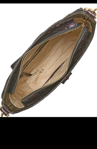 Bandolera Brahmin Melbourne Collection Passion púrpura Leia con billetera a juego - Imagen 10 de 12