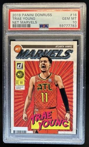 2019-20 Panini Donruss Trae Young Net Marvels #16 Hawks PSA 10 GEM MINT