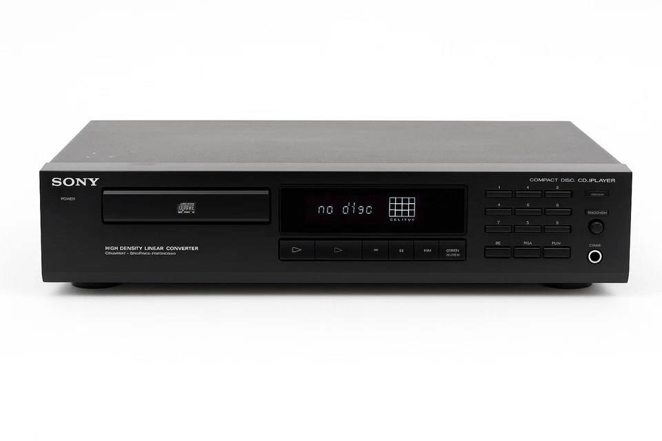 Reproductor de CD de disco compacto único Sony CDP-261 probado de alta densidad funciona Foto 2 de 3