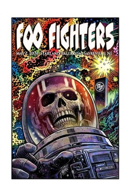 Foo Fighters May 2 2026 NJ Concert Poster By Scott James Limited