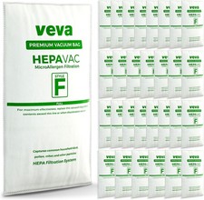 Veva 30 Pack HEPA Filter Bags Style F for Kirby Vacuums   Fits G3  Avalir II