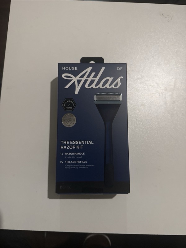 HOUSE OF ATLAS Essential The Razor Kit 1 Dusk Blue Handle + 5-Blade Cartridges 