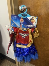 Wonder women costume for toddlers or kids multiple sizes