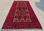Rare Hand Knotted Vintage Zaidan Balouch Wool Area Rug 5.7 x 2.9 Ft — photo 3