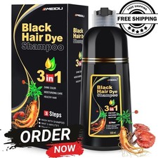 Hair Dye Shampoo 3 in 1 Hair Shampoo Instant Hair Dye Herbal Ingredients