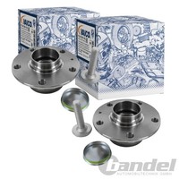 2X Vaico RADLAGER-SATZ Hinten Passend FüR Audi A3 Q2 Seat Altea Ateca Leon