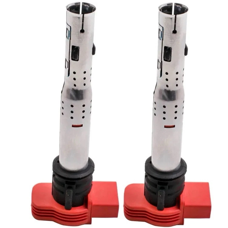 Lot de 4 Bobines R8 NEUVES HITACHI TFSI VW Golf 5/6 GTI S3 EA113 EA888 🇫🇷 - Photo 3/4