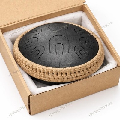 Musical Instrument Double Om Tongue Drum 22 Notes 14 Inch Happy Handpan Bowl Wit