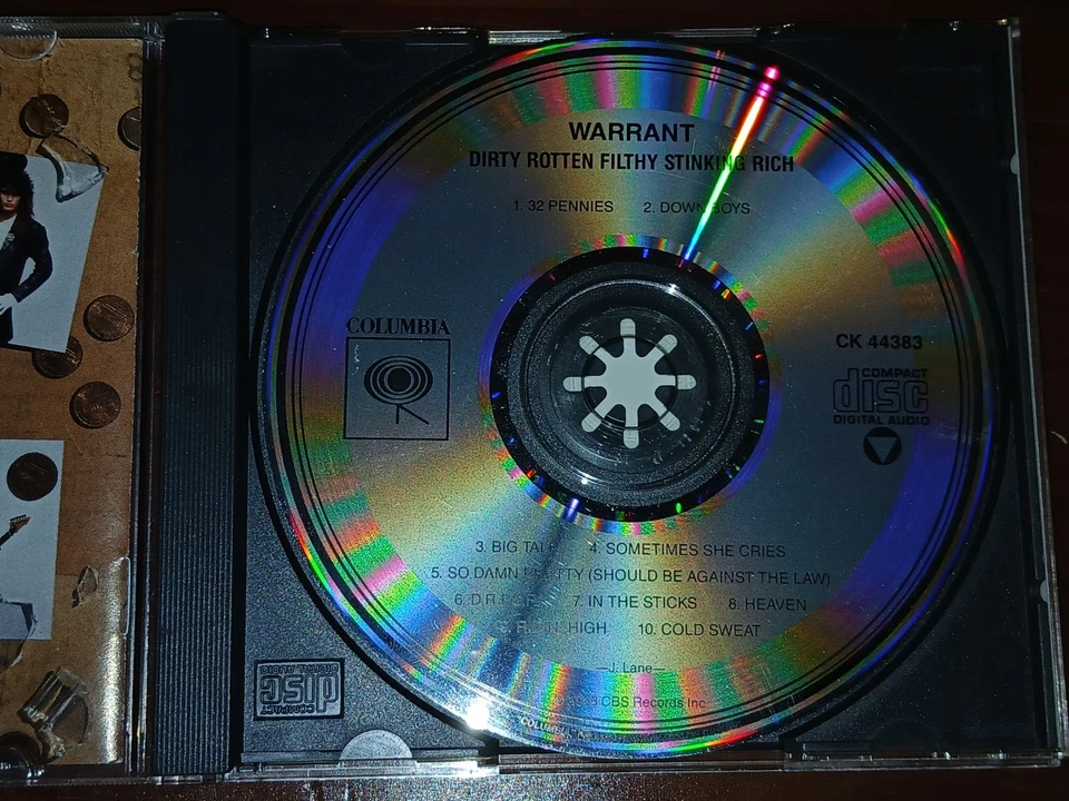 Warrant 2 CD Lot 80s Rock Glam Metal Foto 3 de 4