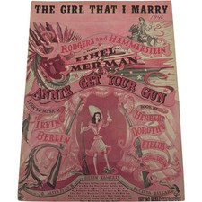 The Girl That I Marry Annie Get Your Gun 1946 Vintage Sheet Music Irvin Berling