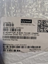 Farnell IC Adapter 8-SOIC TO DIP 2.54MM