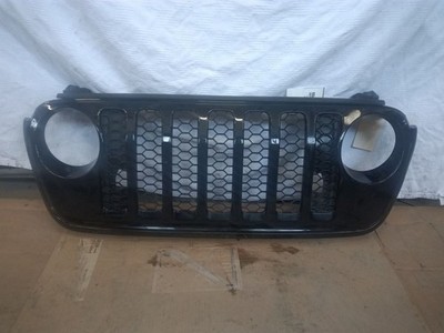 2018-2024 Jeep Wrangler Front Grille Inserts w/o Camera Grill Painted PX8 Black