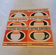 45 RPM 7" RECORD SLEEVES CO. 6 SLEEVES SEE PHOTOS Scepter Records SLV383