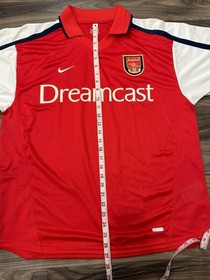 Vtg Arsenal FC Nike Sega Dreamcast Jersey 1999&ndash;2000 Sonic Shenmue Men&rsquo;s XL Y2K