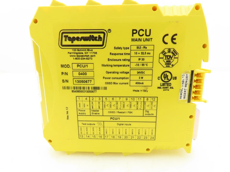 Tapeswitch PCU/1 Programmable Safety Control Main Unit 24VDC - Image 2 of 4