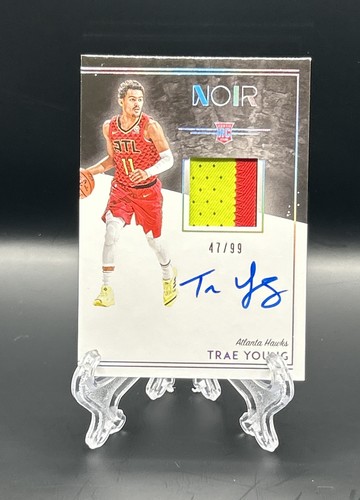 Trae Young [Patch Autograph] #345 2018 Panini Noir card