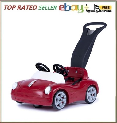 Step2 Side-by-Side Push Around Roadster Kids Push Car 2 Seat Ride On Car Seat