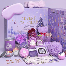 Advent Calendar 2026 for Women, 24 Days of Christmas Countdown Spa Gifts
