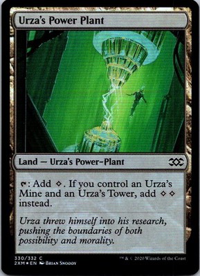 Urza's Power Plant C Double Masters 330 NM Foil