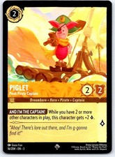 Piglet - Pooh Pirate Captain 16/204 Super Rare Into the Inklands Lorcana NM