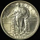 1917-P Type I Standing Liberty Quarter- Free Shipping USA