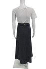 Nili Lotan Womens Maxi Denim Skirt Button Blue Size 29 — photo 3