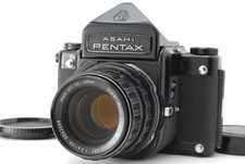  Near MINT Pentax 6x7 67 Eye Level Film Camera SMC T 105mm f2.4 Lens From JAPAN