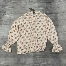 Women’s Charming Charlie Floral Blouse Top Small Victorian Dark Academia