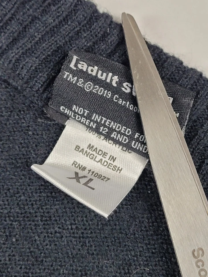 Suéter Rick & Morty XL Negro Navidad Pepinillo Todo el Camino Vacaciones Divertidas Dibujos Animados Foto 3 de 4