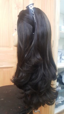 Malky Wig Sheitel European Multidirectional Wig Dark  Brown Highlights #2/7 22'' 