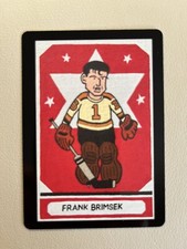 Frank Brimsek Boston Bruins PPP Hockey Caricature Playing Card