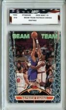 1992 Topps Stadium Club Beam Team #18 Patrick Ewing AGC 10 Gem Mint Knicks