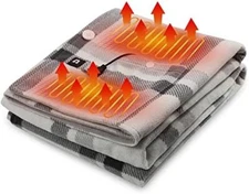 DUKUSEEK Heated Blanket Portable 5V USB for home& Outdoor Activities (55x32inch)