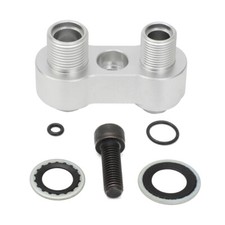 New For Ls Gm R4 Ac Compressor Straight Adapter Fitting Rebuild Adapter Aluminum