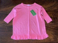 Lilly Pulitzer Girl SMALL 4-5 Pink Sunset TIERNEIGH SWEATER Mini Pullover NWT