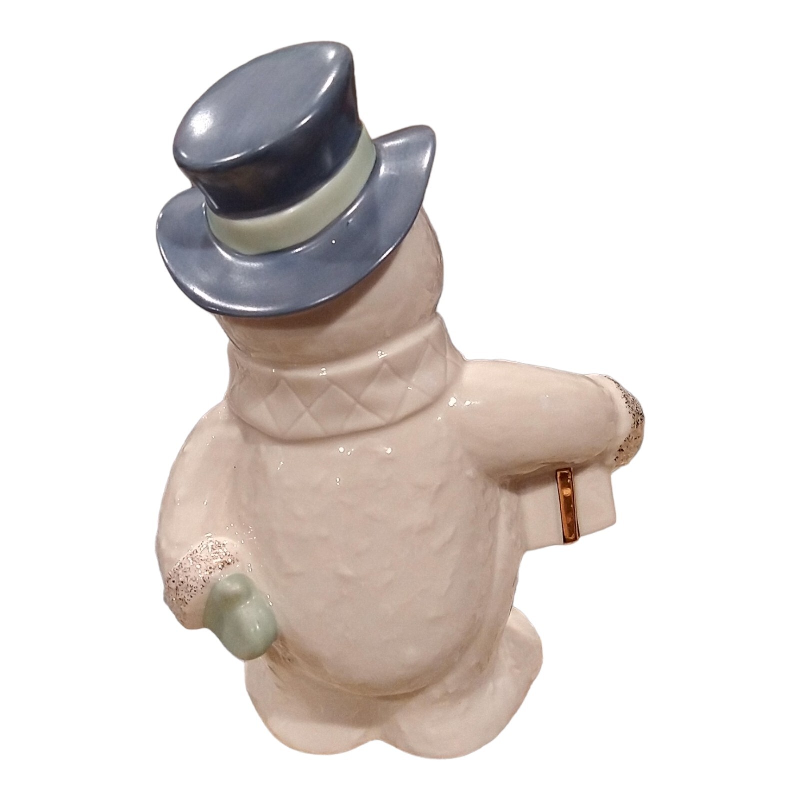 Lenox Christmas Frosty The Snowman Porcelain Figurine Blue Top Hat