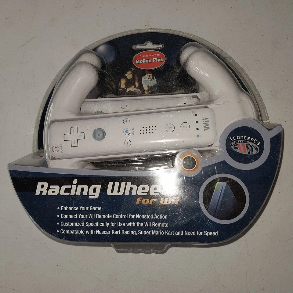 Concepts Sakar Dual Racing Wheels for Wii Remotes Compatible W/ Motion Plus New - Image 2 of 4