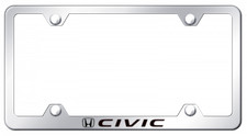 Honda Civic Laser Etched 50 State Legal License Plate Frame Official Licensed
