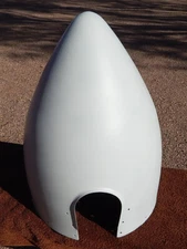 Large Civilian Aircraft 3 Bladed White Used Propeller 14 In. Aluminum Spinner