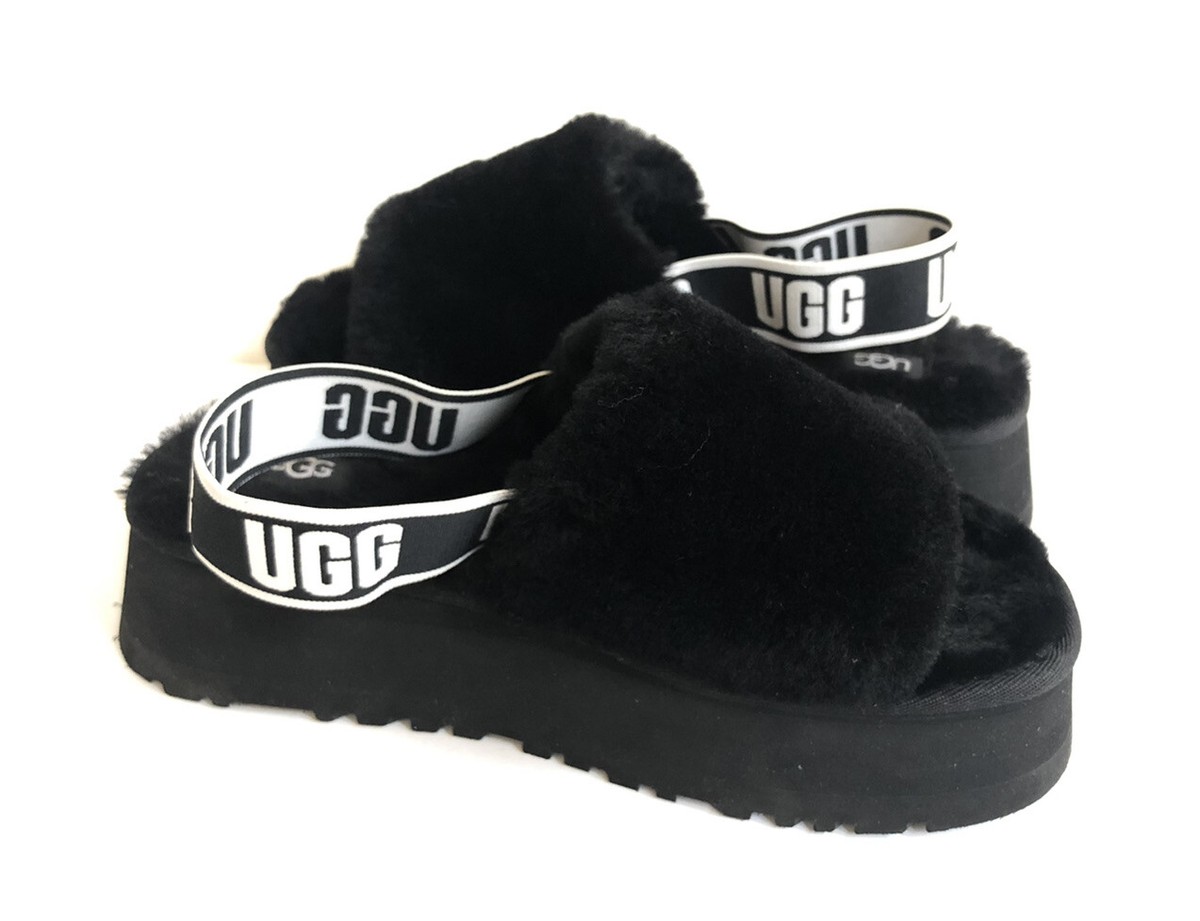 Ugg Womens Black Oh Yeah Shearling Warm Indoor Outdoor Fuzzy Sandals 8 Oh Yeah | UGG® Official main image 4