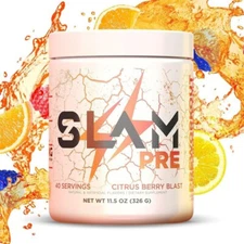 Slam Fuel, Slam Pre Workout Powder Citrus Berry Blast 20-40 Serving