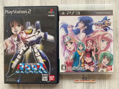 SONY PS 2 3 Macross Super Dimensional Fortress & 30 Ginga wo Tsunagu Utagoe set