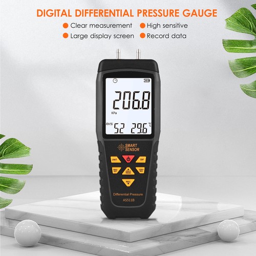 AS511B Digital Differential Pressure Gauge -206.8~206.8KPA S7R6 - Picture 3 of 12